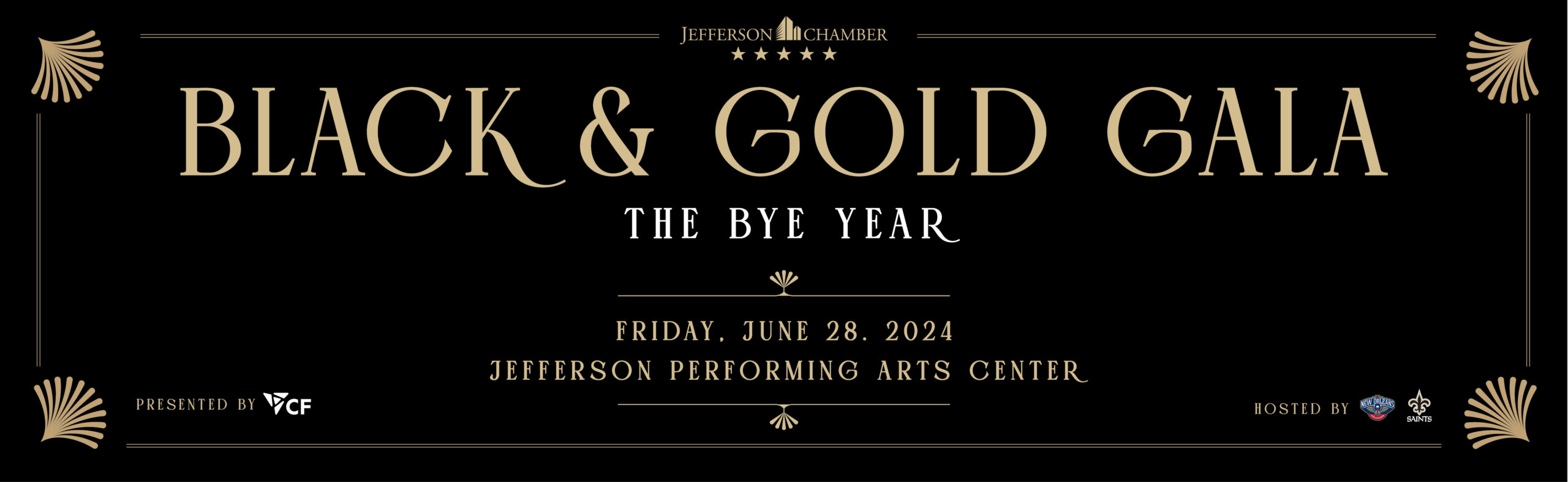 Gala 2024. Black and Gold Gala. Jefferson Chamber.